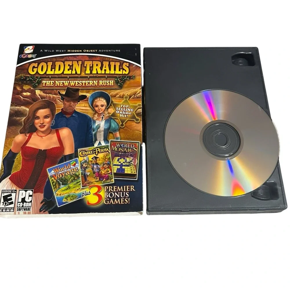 Y2k Lot Of 10 Hidden Object Mystery Adventure Puzzle PC Games‎ CD-ROM By EGames